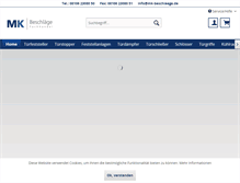 Tablet Screenshot of mk-beschlaege.de